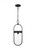 Visual Comfort & Co. Studio Collection Blaine Pendant, 1-Light, Aged Iron, Clear Shade, 22.75"H (CP1371AI 706X0A1) 