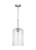 Visual Comfort & Co. Studio Collection Monroe Pendant, 1-Light, Polished Nickel, Clear Shade, 8.75"W (KSP1051PNGW 706X1AG) 