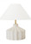 Visual Comfort & Co. Studio Collection Veneto Table Lamp, 1-Light, LED, Matte Concrete, White Linen Shade, 18.5"H (KT1321MC1 706X27Y) 