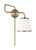 Visual Comfort & Co. Studio Collection Esther Wall Sconce, 1-Light, Time Worn Brass, White Linen Shade, 13.13"H (LW1081TWB 706X29D) 