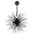 CWI Lighting Savannah Chandelier, 6-Light, Black, 16"W (1034P16-6-101 3069PC9) 