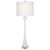 Uttermost Fountain Marble Buffet Lamp, 1-Light, White, White Fabric Shade, 34"H (30040 A6FLD) 