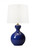 Visual Comfort & Co. Studio Collection Antonina Table Lamp, 1-Light, LED, Blue Celadon, White Linen Shade, 25.5"H (AET1061BCL1 706X0AW) 