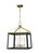 Visual Comfort & Co. Studio Collection Carlow Large Lantern, 4-Light, Midnight Black, 23.5"H (CC1554MBKBBS 706X094) 