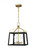 Visual Comfort & Co. Studio Collection Carlow Medium Lantern, 4-Light, Midnight Black, 18.38"H (CC1564MBKBBS 706X096) 