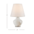 Currey and Company Piccolo White Mini Table Lamp 