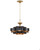 Currey and Company Grand Lotus Small Black Chandelier 