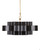 Currey and Company Grand Lotus Small Black Chandelier 