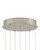 Currey and Company Escenia 7-Light Round Multi-Drop Pendant 