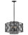 Hinkley Nikko Up Pendant, 4-Light, Steel, 13.75"H (41063BLK 9U69J) 