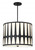 Crystorama Royston Chandelier - Black 18.25"H 