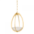 Hudson Valley Lloyd Pendant Aged Brass 13.75"W x 22.25"H 