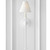Visual Comfort & Co. Signature Collection Piaf Large Tail Wall Sconce, 1-Light, Plaster White, 24.5"H (TOB 2453PW-L CX24J) 