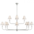 Piaf Grande Two-Tier Chandelier, 12-Light, Plaster White, 58"W (TOB 5453PW-L CX33Z)