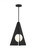 Visual Comfort & Co. Modern Collection Orbel Pyramid Grande Pendant, Integrated LED, Black, 25"H (700TDOBLPGB 70PGAKX) 