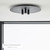 Visual Comfort & Co. Modern Collection Ponte Flush Mount, Integrated LED, Black, 16"W (700FMPNT16B-LED930 70PGAM0) 