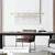 Visual Comfort & Co. Modern Collection Ponte Linear Suspension, Integrated LED, Brass, 50"L (700LSPNT50NB-LED930-277 70PGAMA) 