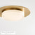 Visual Comfort & Co. Modern Collection Sen Flush Mount, Integrated LED, Brass, 17"L (700FMSEN17NB-LED927 70PGAMK) 
