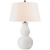 Visual Comfort & Co. Signature Collection Open Bottom Gourd Table Lamp, 1-Light, White Glass, 30"H (SL 3811WG-L CX12V) 
