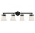 Savoy House Kaden Bathroom Vanity Light, 4-Light, Matte Black, Glass Shade, 34"W (8-1627-4-BK ALPTH) 