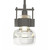 Hubbardton Forge Cuff Large Mini Pendant, 1-Light, Dark Smoke, Clear Glass, 5.5"W (187340-SKT-MULT-07-ZM0447 5NMYZA) 