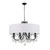 Crystorama Othello 8 Light Matte Black Chandelier 