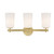 Crystorama Colton 3 Light Bathroom Vanity - Aged Brass 11.75"H 