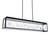 Schonbek Beyond Mirage Linear Pendant, Integrated LED, Black, Optic Crystal (BPD16254-BK YUEX014AYN) 