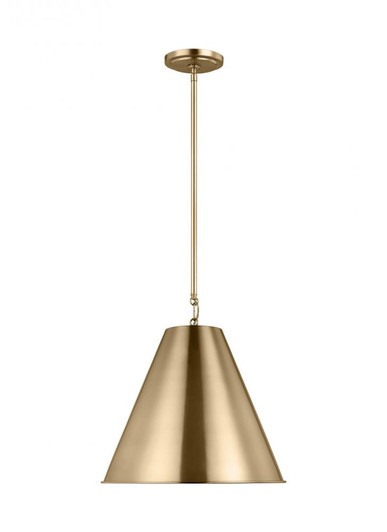 Visual Comfort Studio Huey Pendant Light in Satin Brass