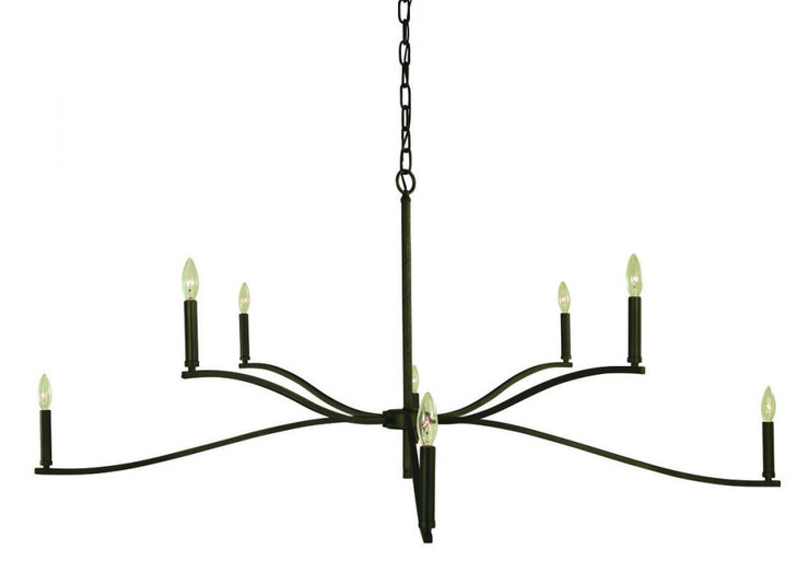 Bridgeport Foyer Chandelier, 8-Light, Iron, 60"W (F-L1194 IRON 3706UV7F)