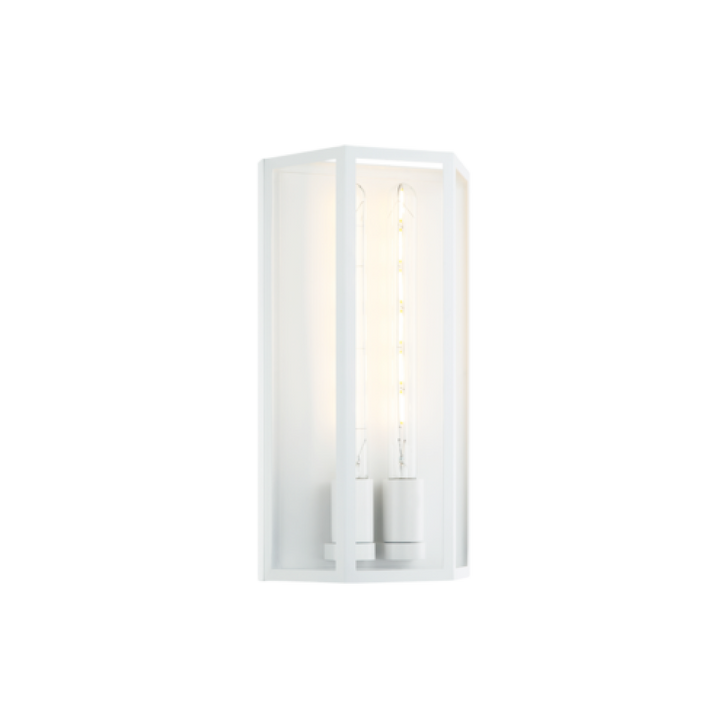 Creed Bath Vanity Light, 2-Light, LED, White, 15"H (W64502WH 305XTXA)