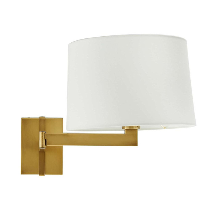 Portland Wall Sconce, 1-Light, Antique Brass, 12.5"H (49871 3QNDA)