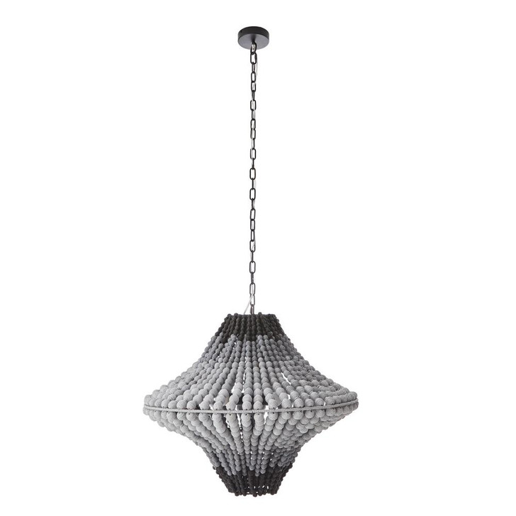 Paradisa Chandelier, 3-Light, Black and Gray Ombre, 30"Dia (85028 3QNDV)