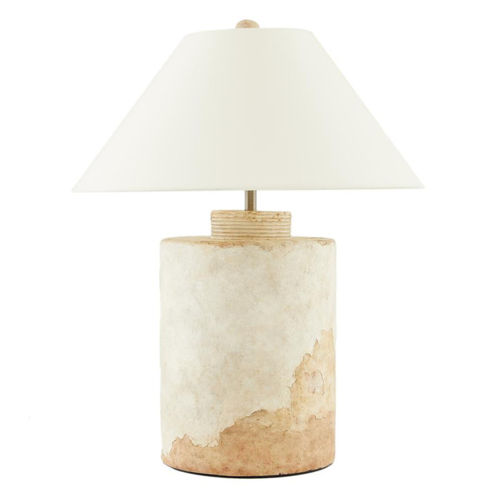 Samala Table Lamp, 1-Light, Tuscan Wash, Dark Antique Brass, Ivory, Off-White, 28"H (45208-671 3QPA7)