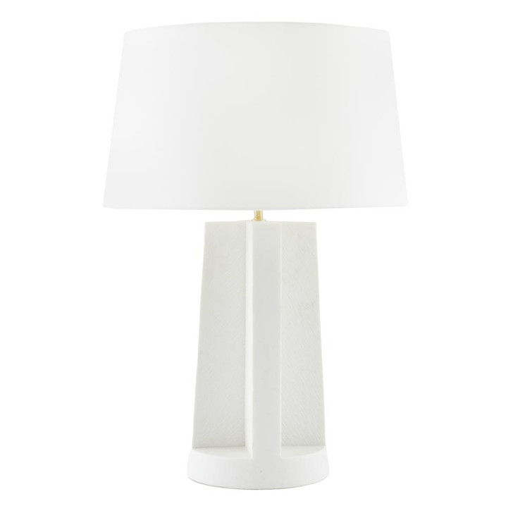 Riverton Lamp, 1-Light, Ivory, Antique Brass, Off-White, 33"H (49894-689 3QPAD)