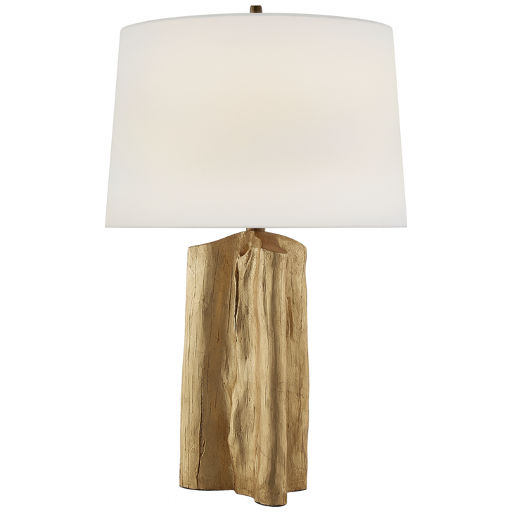 Sierra Sierra Buffet Lamp, 1-Light, Gild, Linen Shade, 27.75"H (TOB 3735G-L D07PH)
