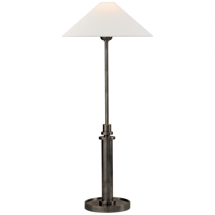 Hargett Buffet Lamp, 1-Light, Bronze, Linen Shade, 21.5"H (SP 3011BZ-L D30HL)