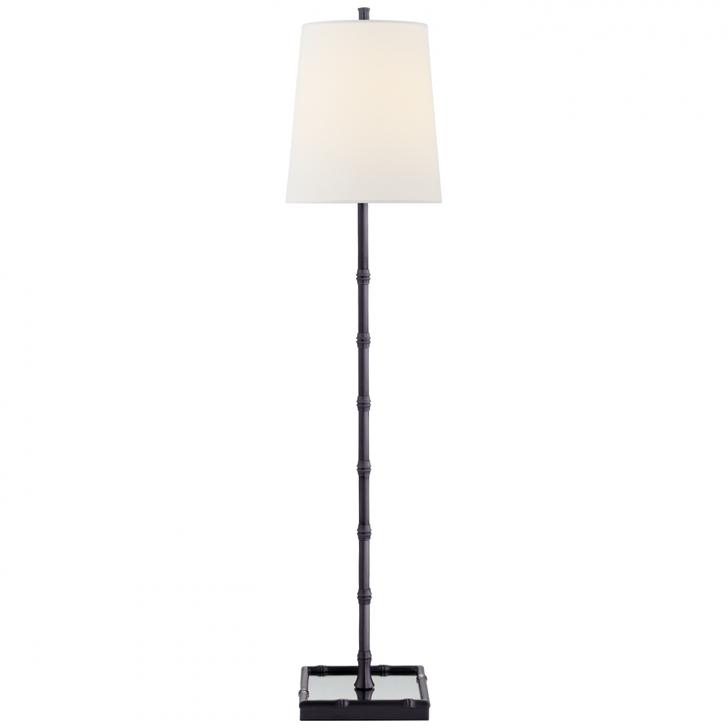 Grenol Buffet Lamp, 1-Light, Bronze, Linen Shade, 32.5"H (S 3177BZ-L D31JA)