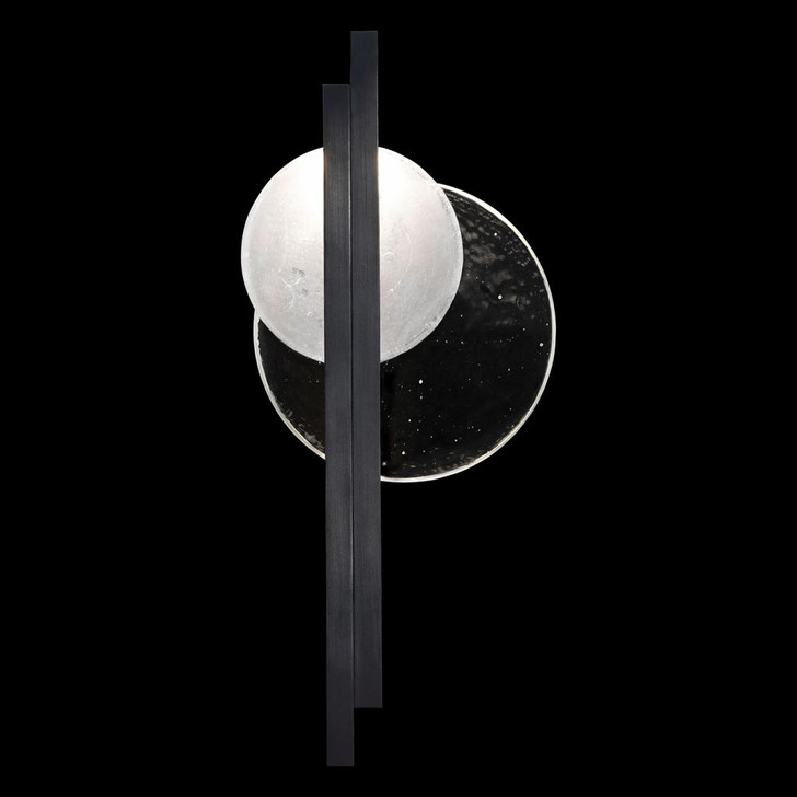 Selene Sconce, 2-Light, LED, Black, Clear & White Glass, 11.5"W (921650-1ST RGT8)