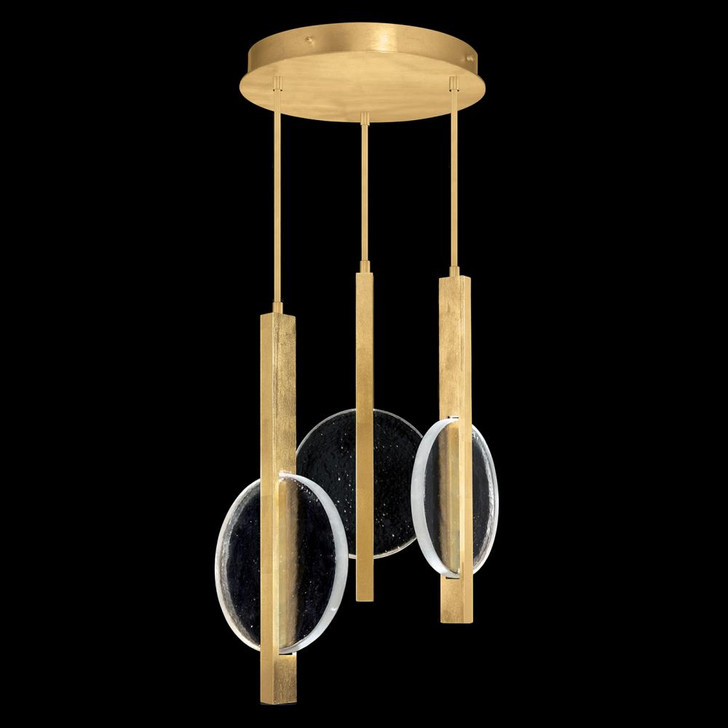 Selene Pendant, 6-Light, LED, Gold, Clear Glass, 16"W (922240-3ST RGTP)