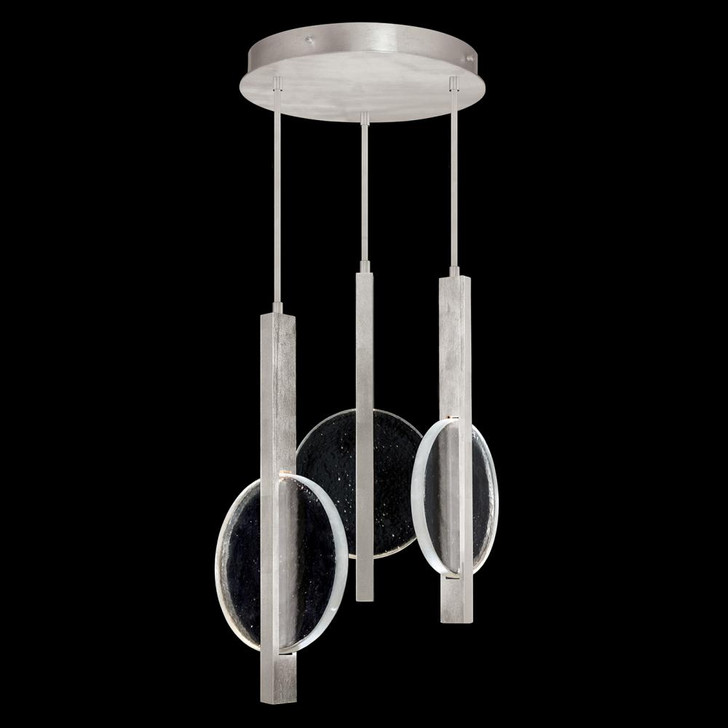 Selene Pendant, 6-Light, LED, Silver, Clear Glass, 16"W (922240-4ST RHNZ)