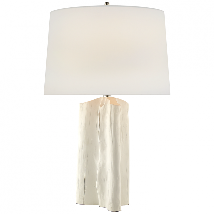 Sierra Sierra Buffet Lamp, 1-Light, Plaster White, Linen Shade, 27.75"H (TOB 3735PW-L D07PJ)