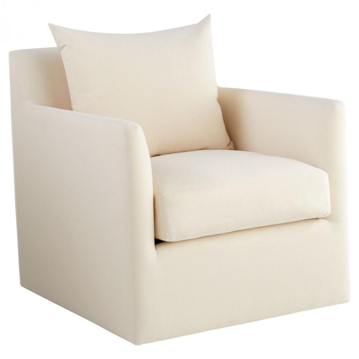 Sovente Chair, White, Cream, Muslin, 32"W (11453 MKLY0)