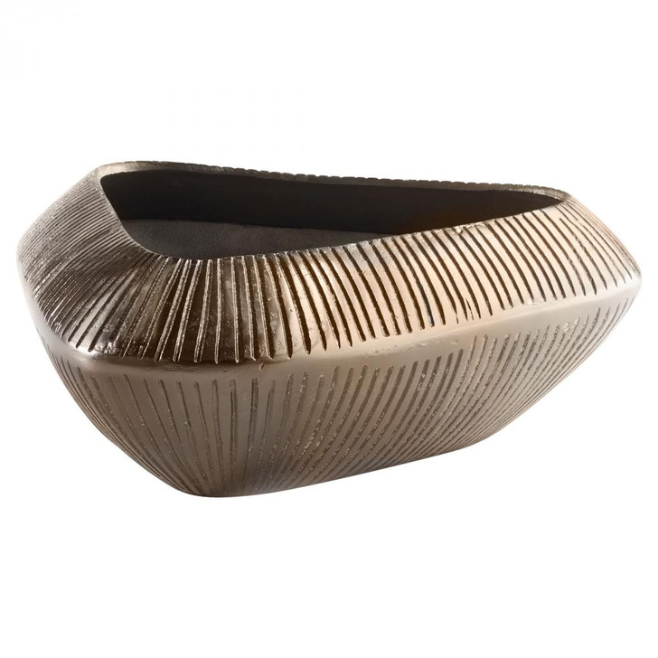 Prism Bowl, Small, Antique Bronze, Aluminum, 14"W (11526 MKLZ4)