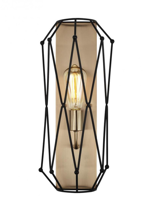 Zarra Wall / Bath Sconce, 1-Light, Satin Brass, 15"H (4134101EN7-848 70707TV)