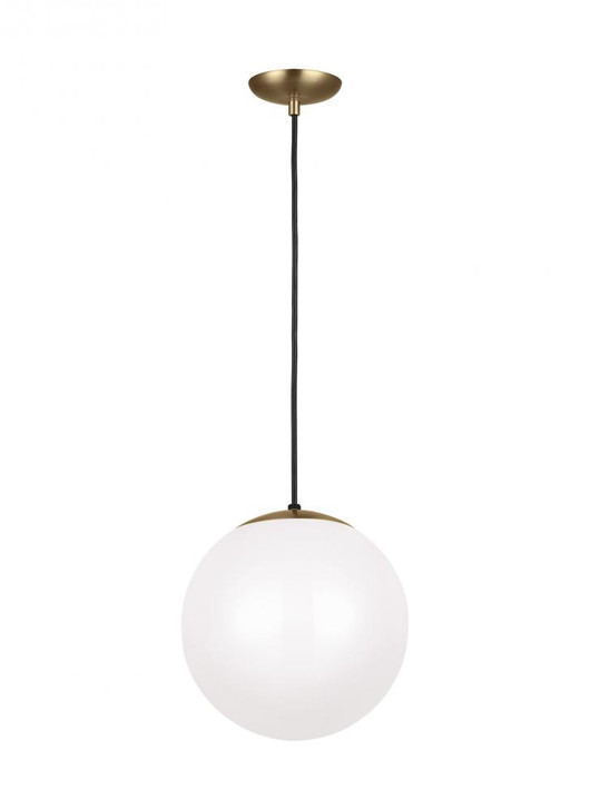 Leo - Hanging Globe Pendant, 1-Light, LED, Satin Brass, 12"W (6022EN3-848 70709RU)