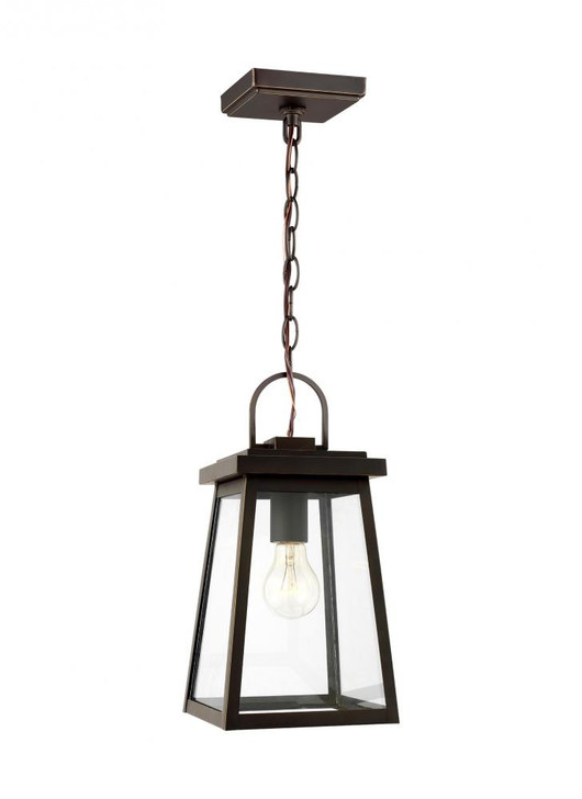 Founders Outdoor Pendant, 1-Light, LED, Antique Bronze, Clear Shade, 7"W (6248401EN7-71 70701YA)