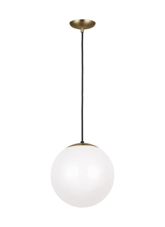 Leo - Hanging Globe Pendant, 1-Light, Satin Brass, 12"W (6022-848 70703XF)