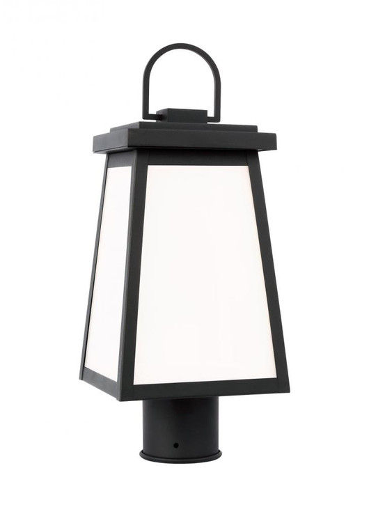 Founders Outdoor Post Lantern, 1-Light, LED, Black, Clear Shade, 17.25"H (8248401EN3-12 70701YL)