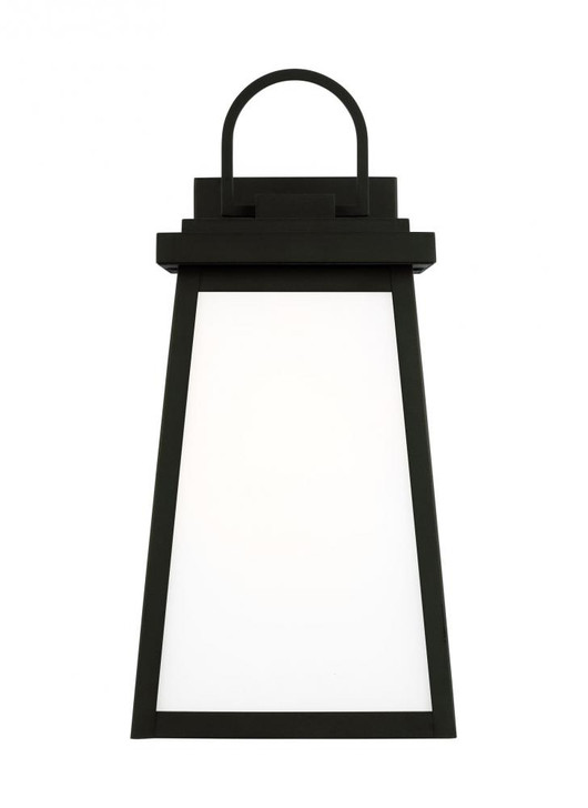 Founders Outdoor Wall Lantern, 1-Light, LED, Black, Clear Shade, 18"H (8748401EN3-12 70701Z5)